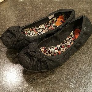 NEW Black Shimmer Rocket Dog ballet flats